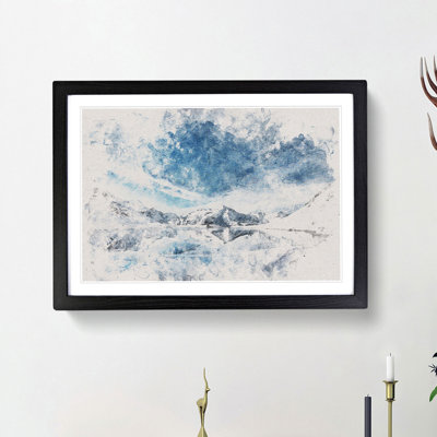 Winter Mountain Reflection - Wall Art
