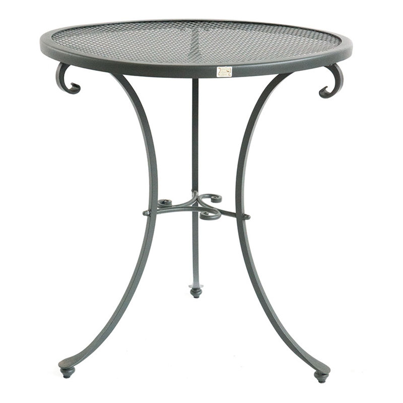 Aminu Round Metal Outdoor Bistro Table , 70cm cm W 70cm cm D