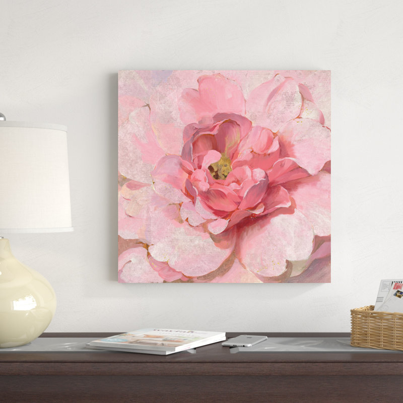 Pivoine métallique rougissante, H 20 po x l 20 po