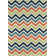 Tapis intérieur / extérieur vert / bleu Irita