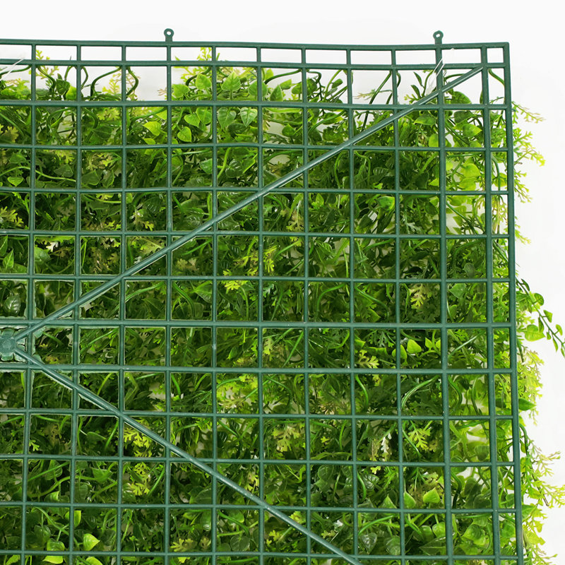 24" Artificial Fern Grass Greenery Wall Panel Hedge Backdrop Privacy Screen