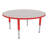 Round Preschool Collaborative Adjustable Height Circular Activity Table with Casters-50509350