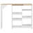 Adjustable Bar Table With Movable Shelf - White 138X39x110 Cm - Modern & Versatile Design-243307891