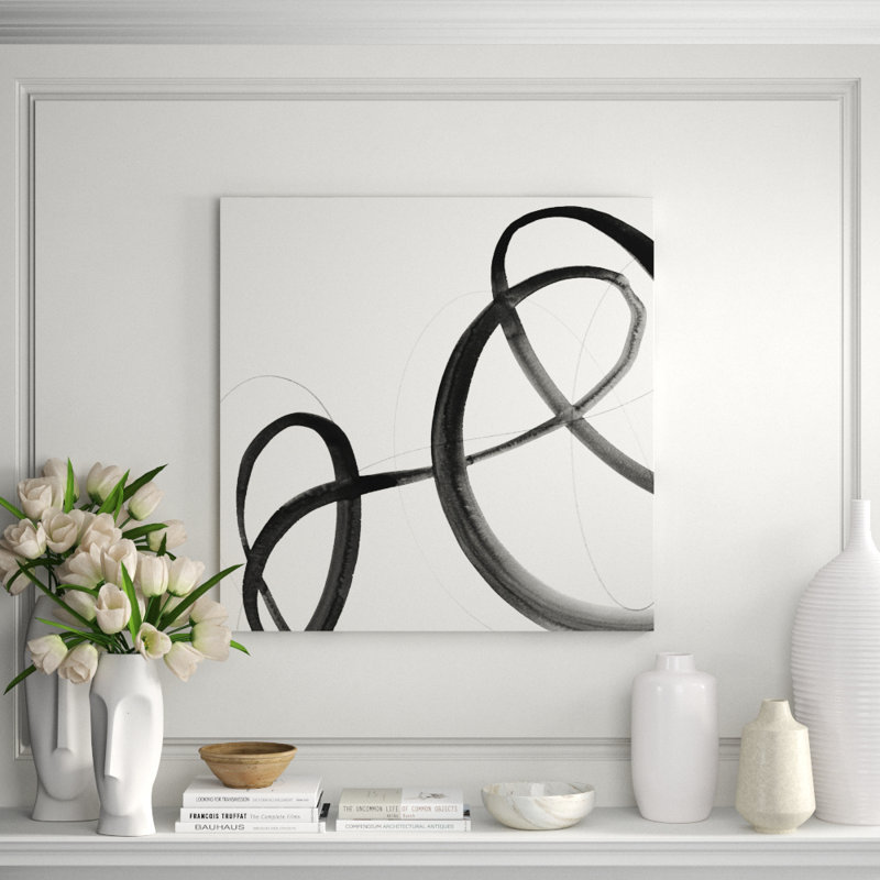 Heartbeat Note II Print by Barclay Butera, Image Brush Gel, 36" H x 36" W x 1.5" D
