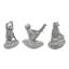 Ensemble de figurine de yoga grenouille