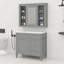 Meuble-lavabo 36 po avec armoire à pharmacie assortie-508756918