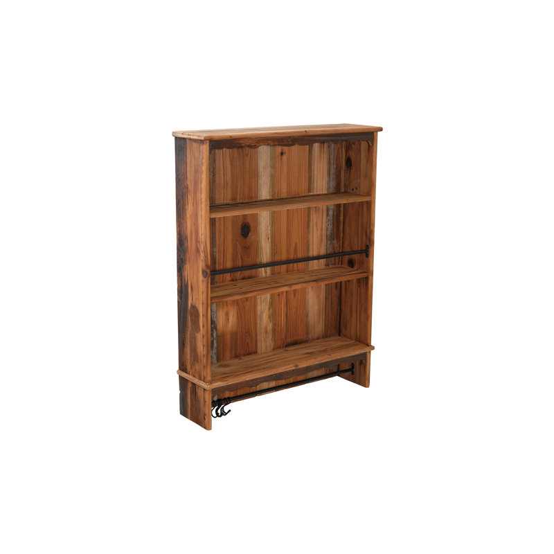 Tablette murale rectangulaire en bois