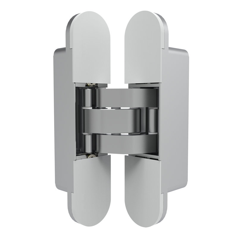 Chrome 3D Adjustable Heavy-Duty Concealed Door Hinge