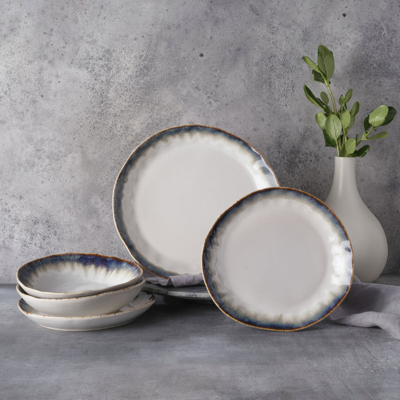 Cole 12-Piece Stoneware Dinnerware Set, Service for 4