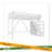 Twin XL Loft Bed With Storage Stairs, Shelves And Built-In Wardrobe, Metal Loft Bed Frame With USB Ports And LED Lights, Noise-Reduced Design-1010750778-1010750779