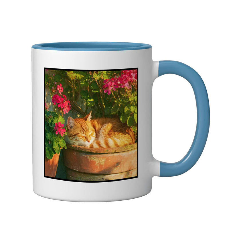 Ceramic Coffee Mug, Blue