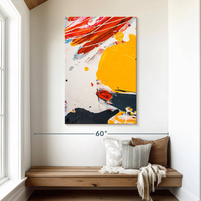 Avery Abstract Splatter Expression, 48" H x 32" W