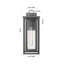 Applique murale d'extérieur à 1 lumière 8 po Ashland-630172002-630172009-630172010