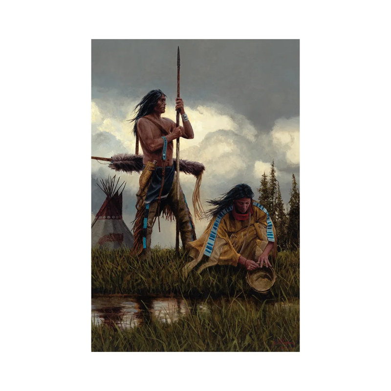 Ensemble par Joe Velazquez - peinture sur toile tendue, H 18 po x l 12 po x 1,5 po