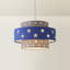 19cm H Linen Drum Pendant Shade ( Spider )-43054664