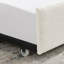 Lit de jour avec canapé-lit rembourré capitonné, taille double, tissu velours, beige (83 po x 58,5 po x 29,5 po)