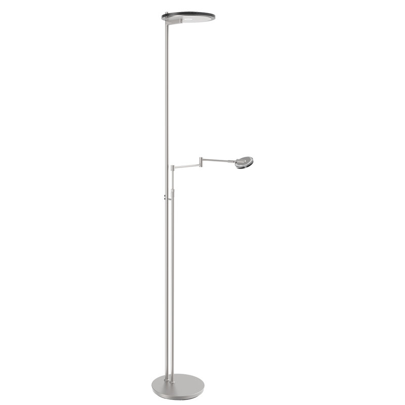 Tasoula 185cm LED Novelty Floor Lamp, Steel/White