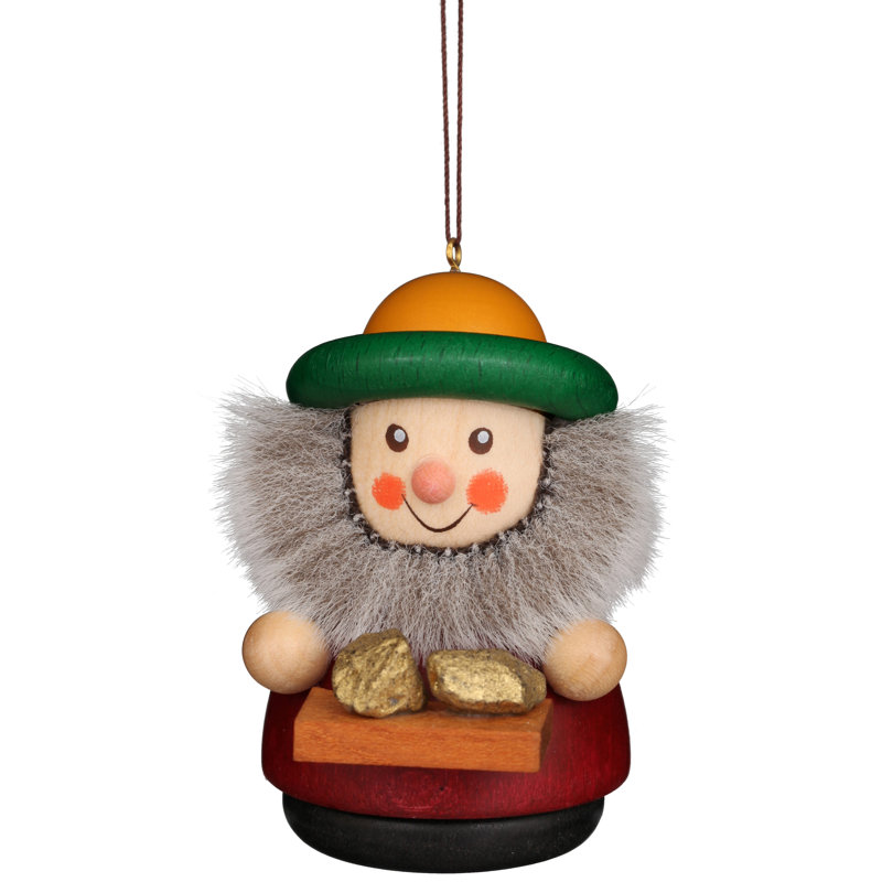 2.75'' Wood Hanging Figurine Ornament