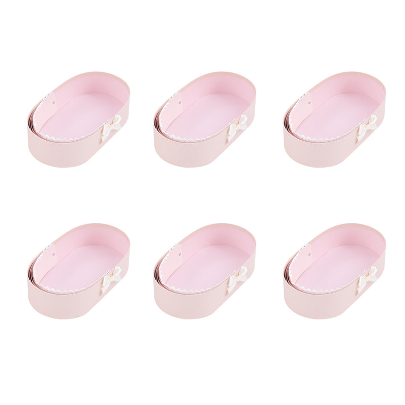 6Pcs Companion Gift Box Shower Flower Basket, Pink