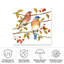 Jane Maday «Birds and Berries IV», toile d'extérieur-87945173