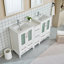  Ensemble de meuble-lavabo double 60 "avec miroir 60"-27042788