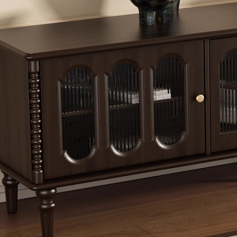 Meuble télé rétro en niche, H 23,81 po x L 78,74 po x l 15,74 po
