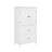 Freestanding Bathroom Floor Storage Cabinet Unit Featuring 2 Drawers, 2 Doors & Adjustable Shelf-1339489230