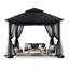 Pavillon de jardin à deux niveaux avec murs grillagés grillagés-63281101-90708288