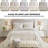 Ivory Microfiber Reversible Comforter Set-1732031201