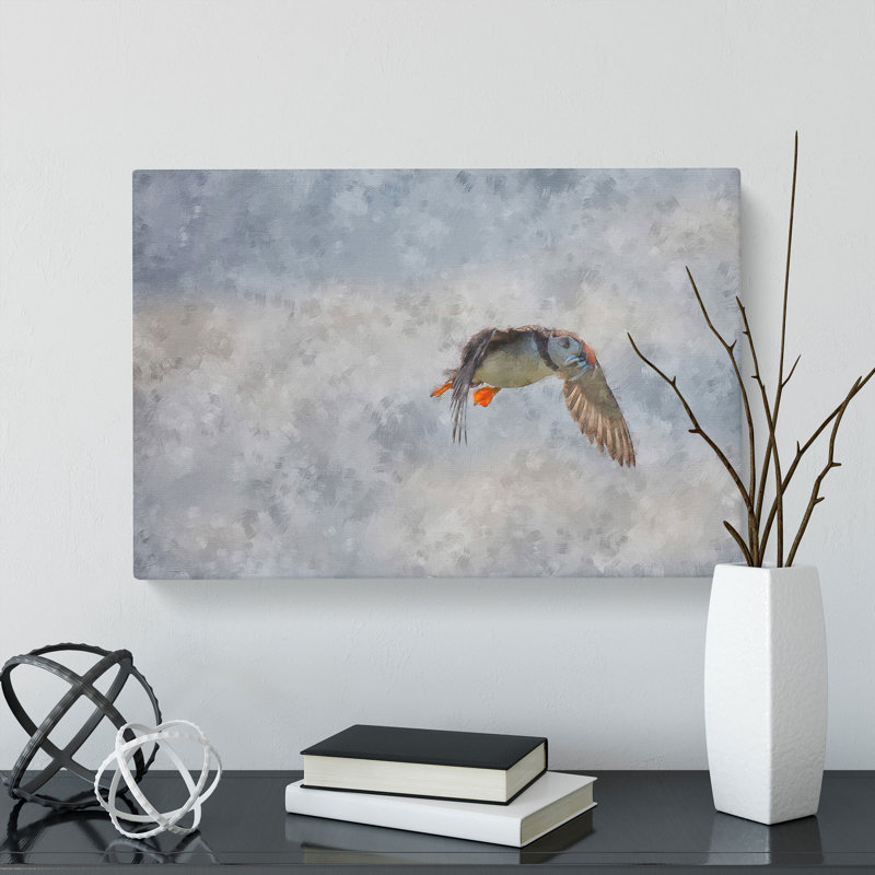 Atlantic Puffin Birds Vol.5 - Wrapped Canvas, 35cm H x 50cm W x 3cm D