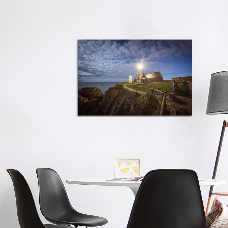 The Lighthouse Under The Sky 1 Piece Wrapped Canvas Wall Art, 101.6 cm H x 66.04 cm W x 1.91 cm D