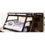 Transitional Style, Twin Over Full Bunk Bed, Rails, Built-in Drawers, Lock Joint, Wood Slat Kit