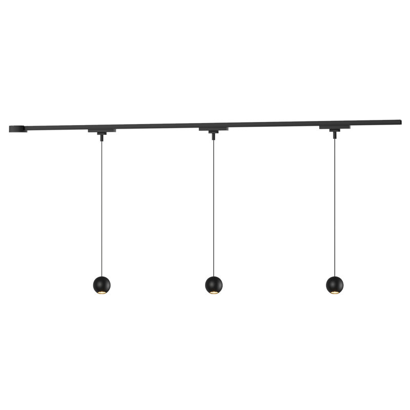 Faria 38-in Gold dimmable LED Trilo Ceiling Kit, Matte Black