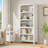 71" Farmhouse Bookcase with Adjustable Shelves - Rustic 5-Tier Bookshelf for Living Room, Office & Library, 31.5" Wide-1897154883