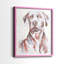 «Sitting Dog I», reproduction encadrée de qualité supérieure - prête à être accrochée - aucun clou requis - aucun clou requis-209239105-209239106