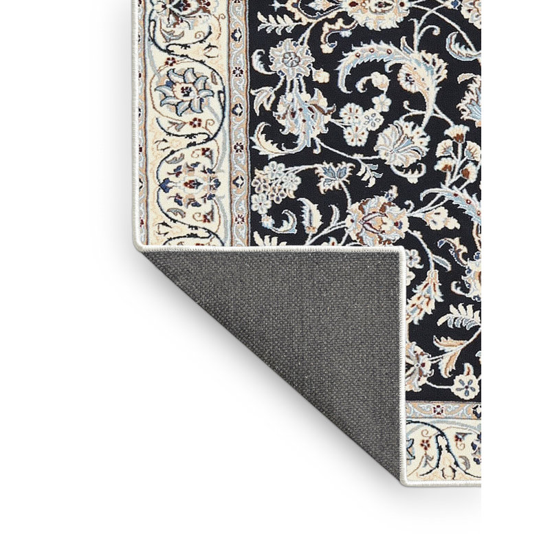 Tapis noir / beige Bohdalice, Rectangle 5 pi x 7 pi