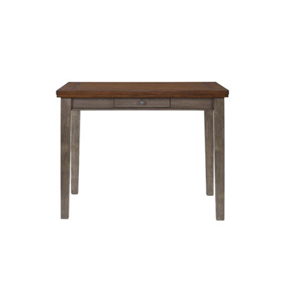 Counter Height Two Tone 4 Drawer Dining Table