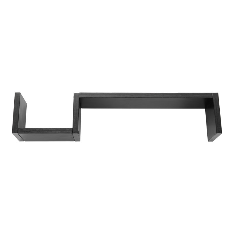 Malysia 2 Piece Solid Wood Floating Shelf