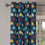 Rideau décoratif à 2 panneaux avec œillets Red Barrel Studio®, 50 po x 72 po, moutarde bleu foncé et turquoise-106343584