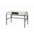 Natural & Black Finish Writing Massey with USB Ports, Perfect for Modern Home Office and Tech Integration.-42332363