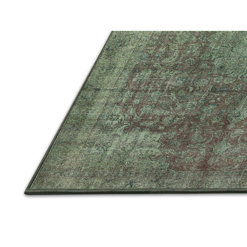 Tapis oriental vert Howze, Rectangle 8 pi x 12 pi
