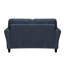 Ensemble de canapé de salon contemporain 2 pièces Canapé rembourré chenille bleu-1008792984