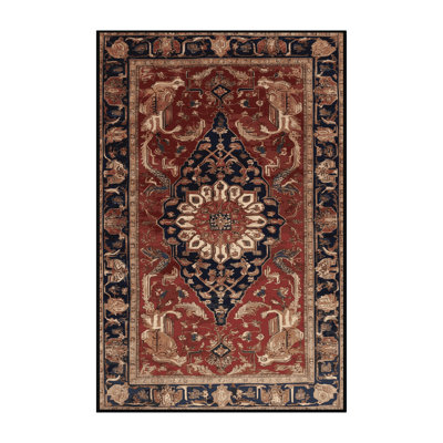 Machine Washable Persian Brown Area Rug