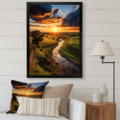 " Oklahoma River Landscape II "