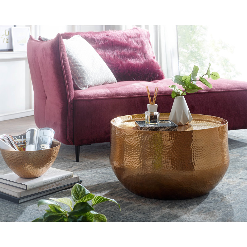 Swanhilda Solid Coffee Table, Gold