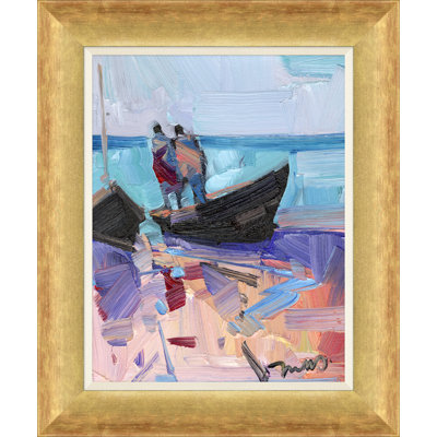 Along The Shore Painting by Joseph Mota