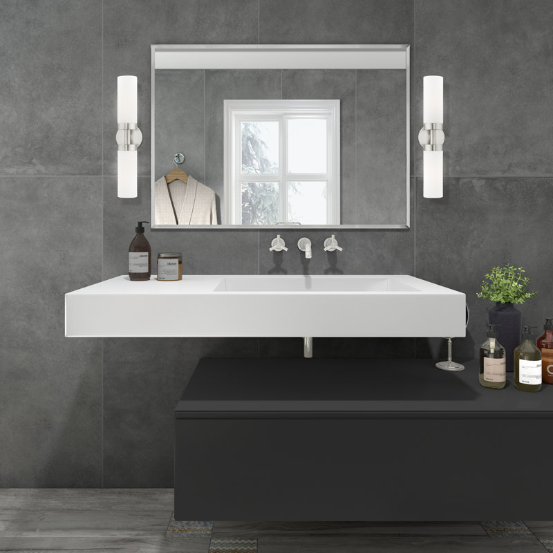 Charlesha 2 - Light Dimmable Bath Sconce, Brushed Nickel