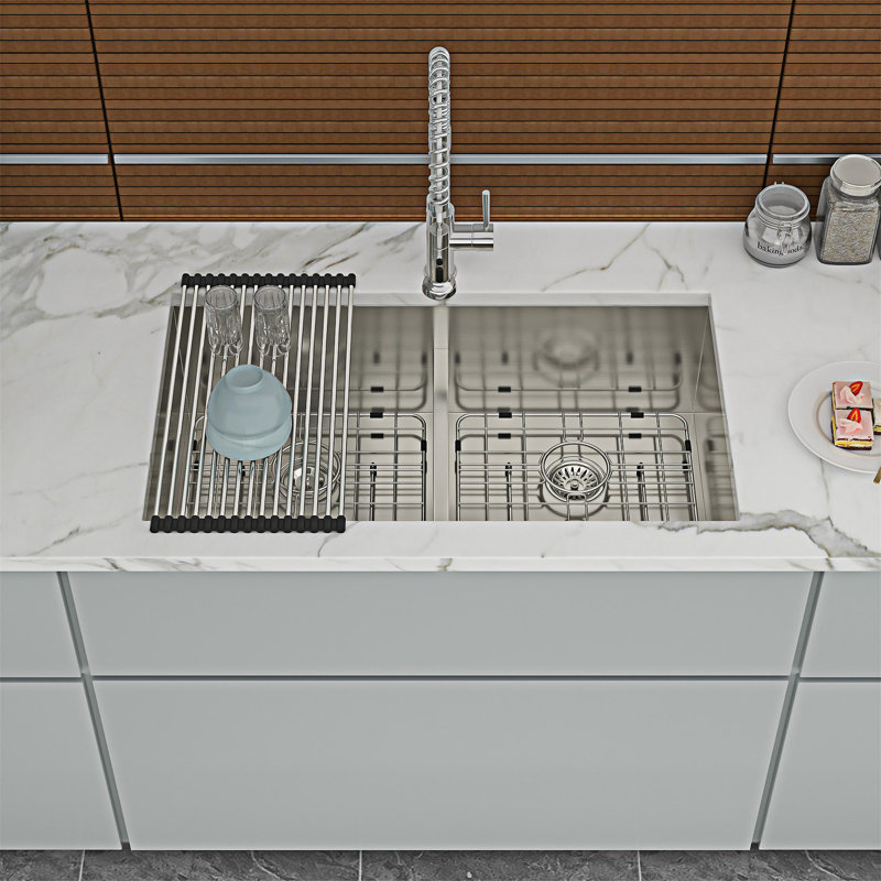 Undermount Double Bowl Kitchen Sink
