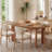 Solid Wood Oval Dining Table for 4-6 People