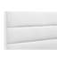 Lit simple avec revêtement blanc, aspect bas et support de matelas robuste sans plateforme-130164647